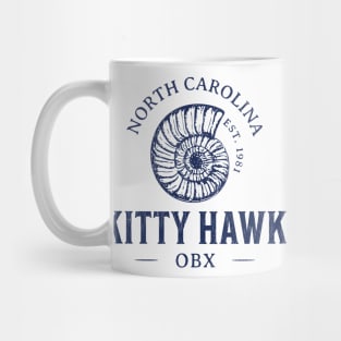 Kitty Hawk, NC Summertime Vacationing Seashell Mug